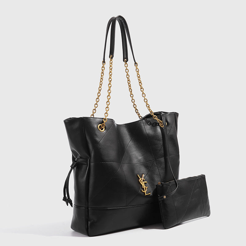 YSL  Jamie 4.3 large pochon leather Tote bag 34x10x33cm