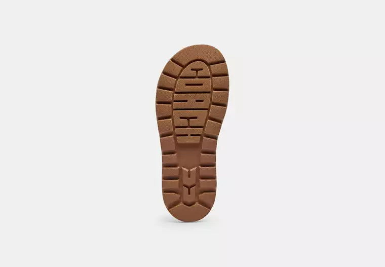 Brynn Slide Sandal In Crystal Signature Jacquard